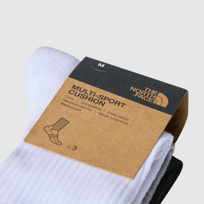 Sport Cushion Crew Socks 3pk in Multi