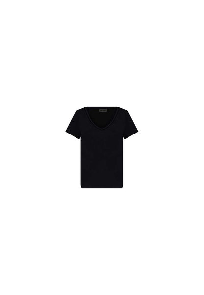 Deeluxe Casa V-Neck T-Shirt in Black