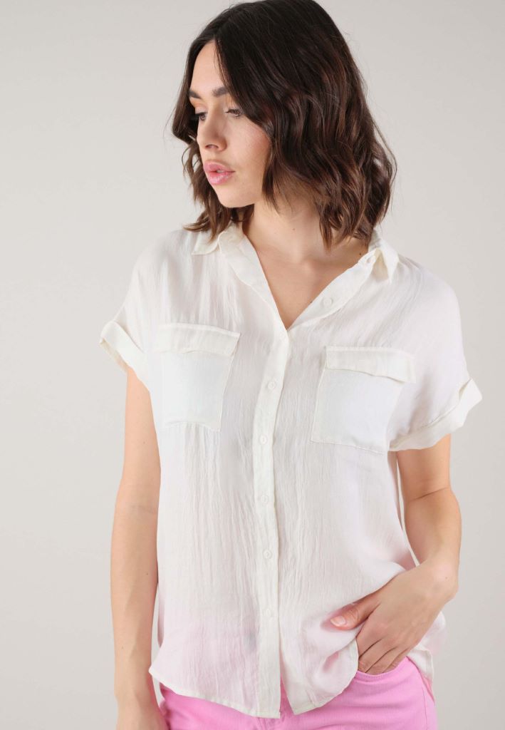 Nova Blouse in Ivory