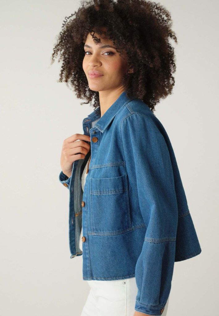 Sora Button Up Denim Jacket