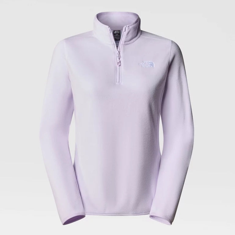 100 Glacier Quarter Zip Fleece in Icy Lilac