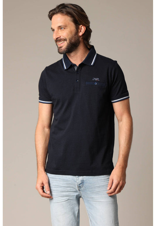 Drex Cotton Polo in Navy