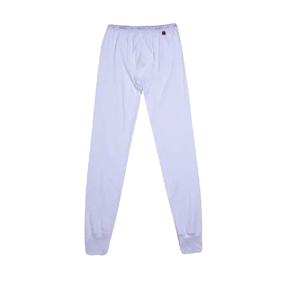 Drop Needle Interlock Long John in White