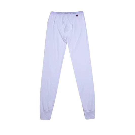 Drop Needle Interlock Long John in White