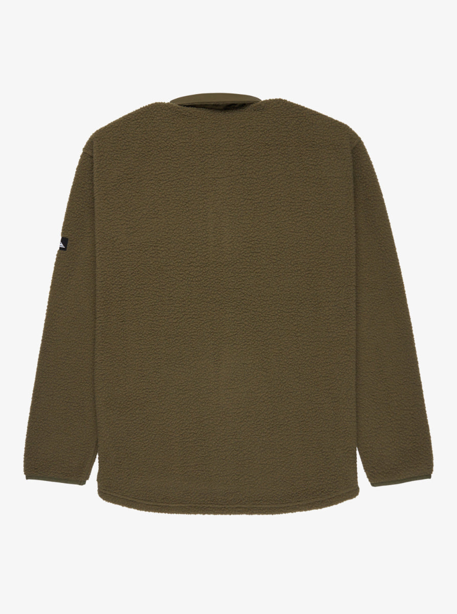 Clean Coast Fleece Over Shirt in Grape Leaf