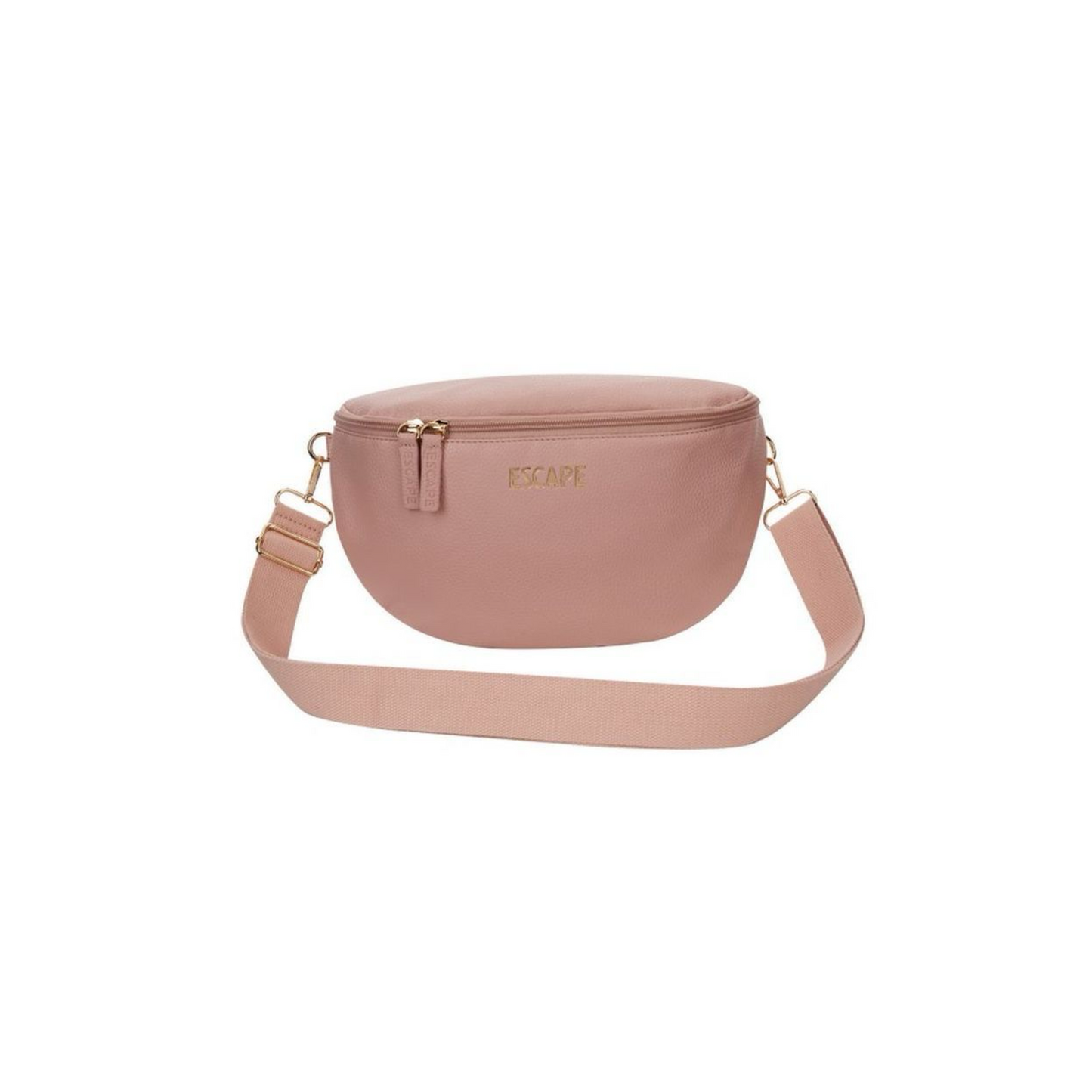 Cross body Bum Bag in Antique Pink