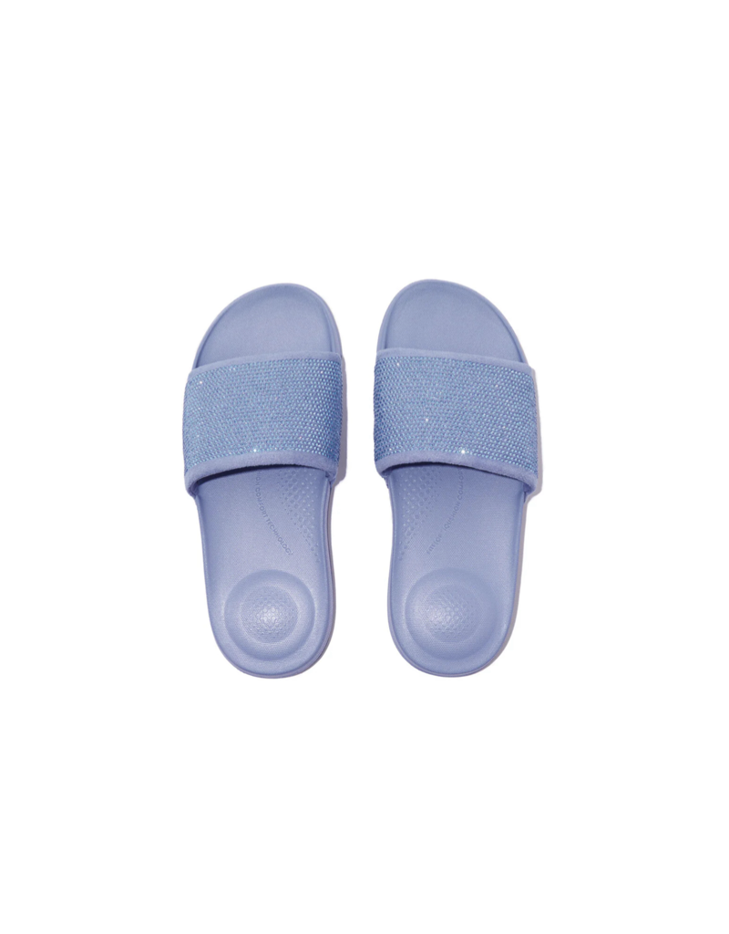 iQushion Embellished Slides in Wild Lavender