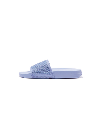 iQushion Embellished Slides in Wild Lavender