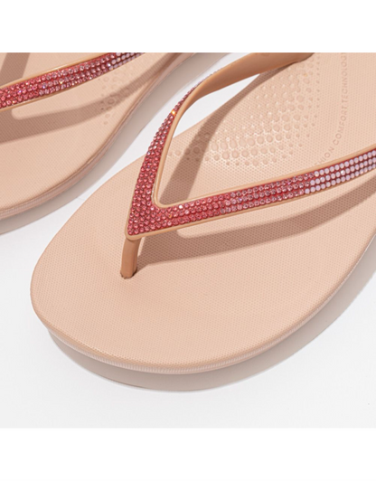 Iqushion Ombre Sparkle Sandal in Beige