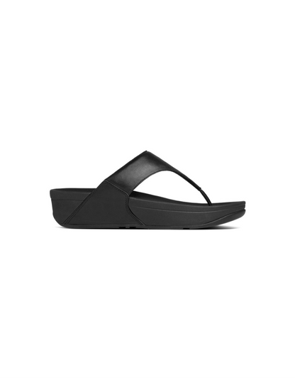 Lulu Leather Sandal in Black