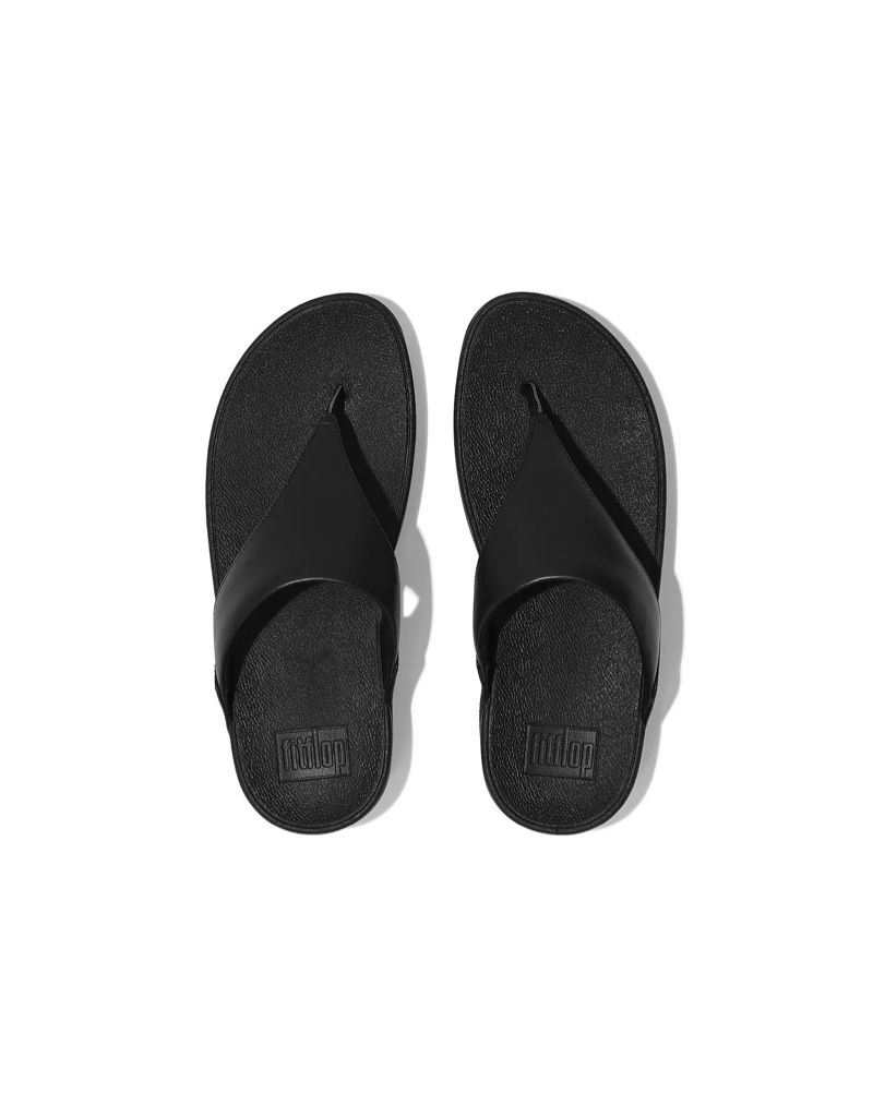 Lulu Leather Sandal in Black