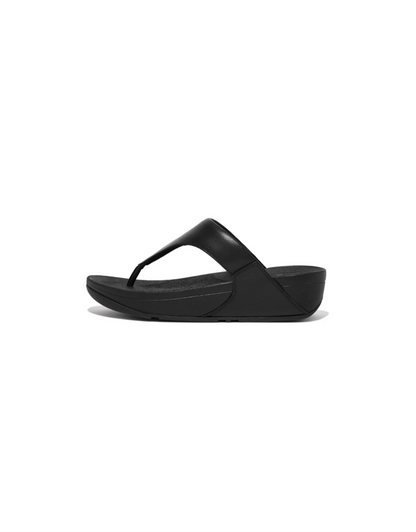 Lulu Leather Sandal in Black