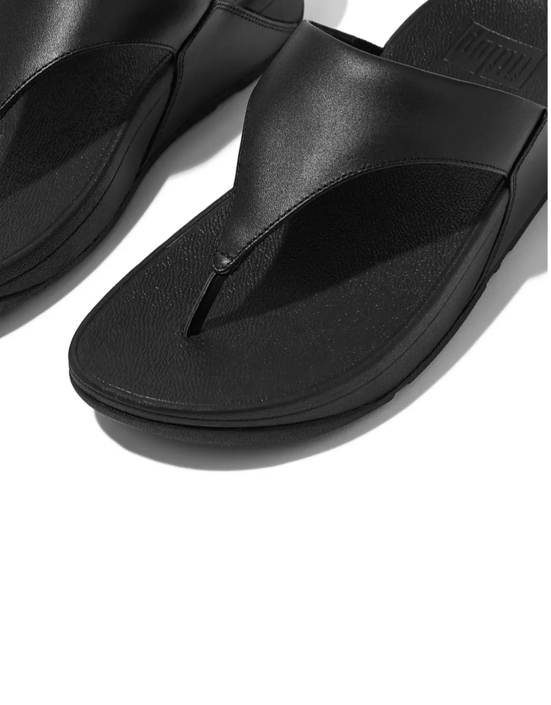 Lulu Leather Sandal in Black