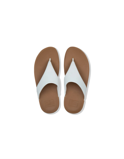 Lulu Leather Sandal in White