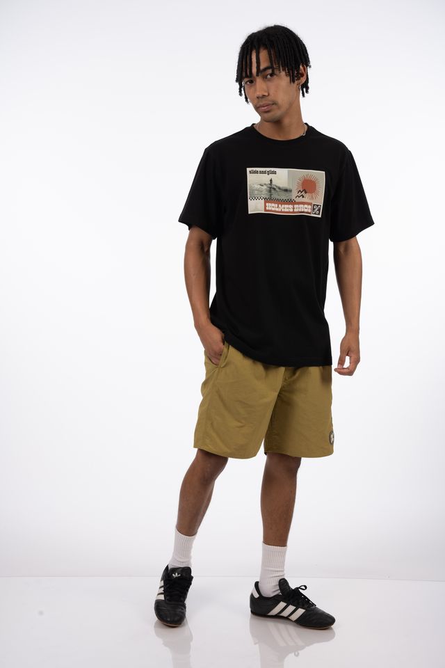 Slide & Glide SS Tee in Black