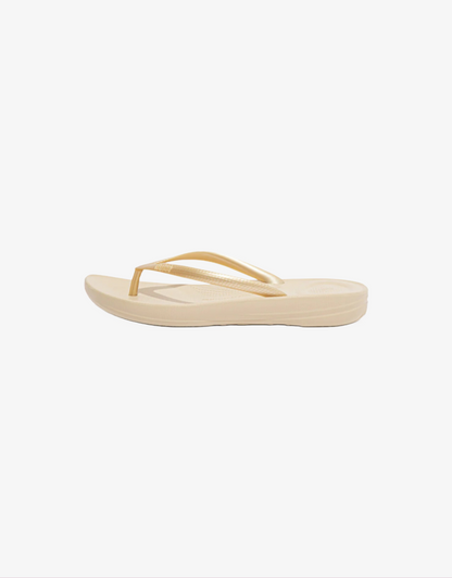 iQushion Flip Flops in Gold