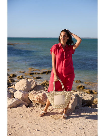 Ahoy Tunic in Raspberry Gauze