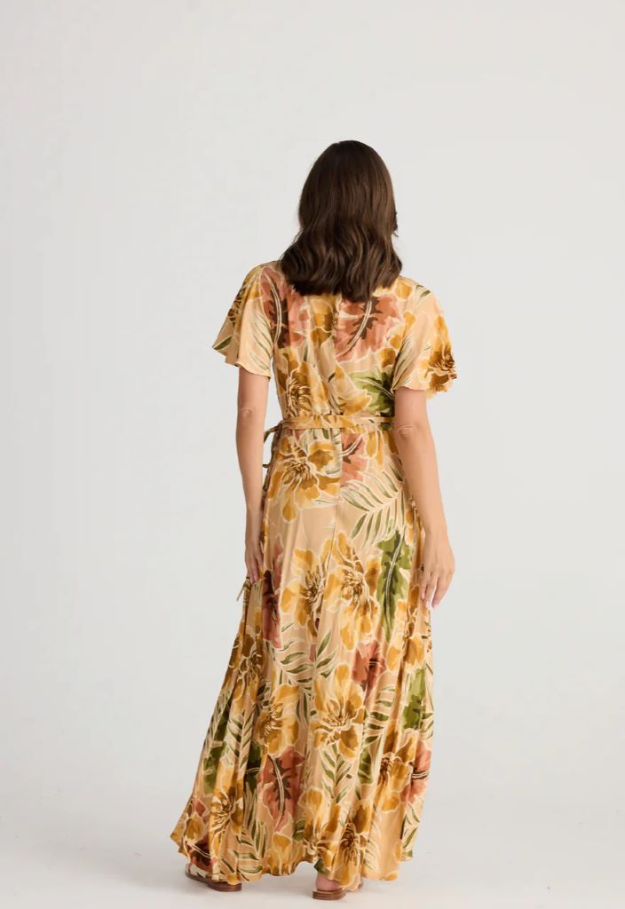 Geisha Maxi Dress in Majestic Palm