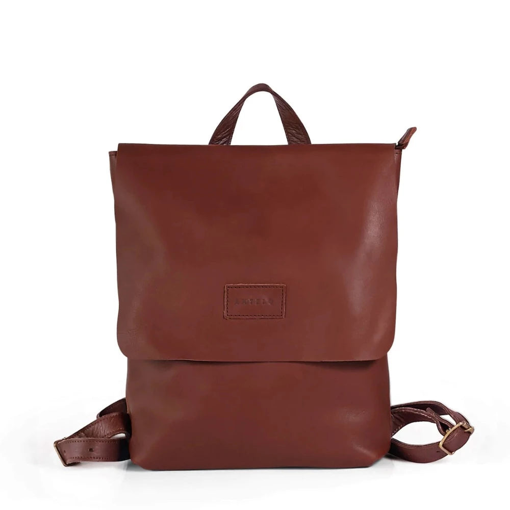 Henry Minimalist Leather Sable Tan Backpack