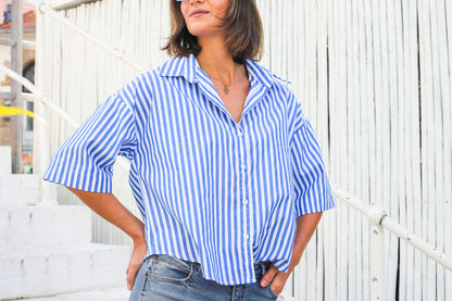 Mybella Boxy Striped Shirt
