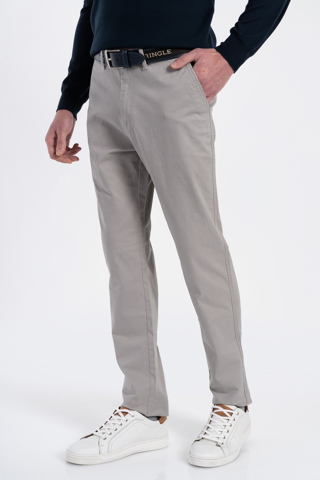 Jorge Tailored Fit Chino's in Grey