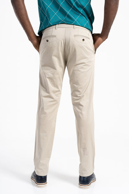 Jorge Tailored Fit Chino's in Stone