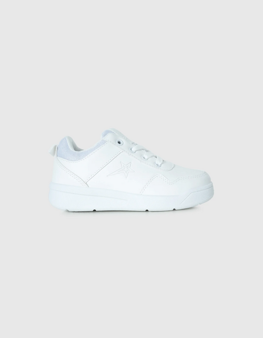 Andy Kids Sneaker in White Mono