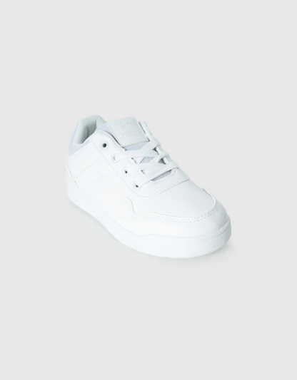 Andy Kids Sneaker in White Mono