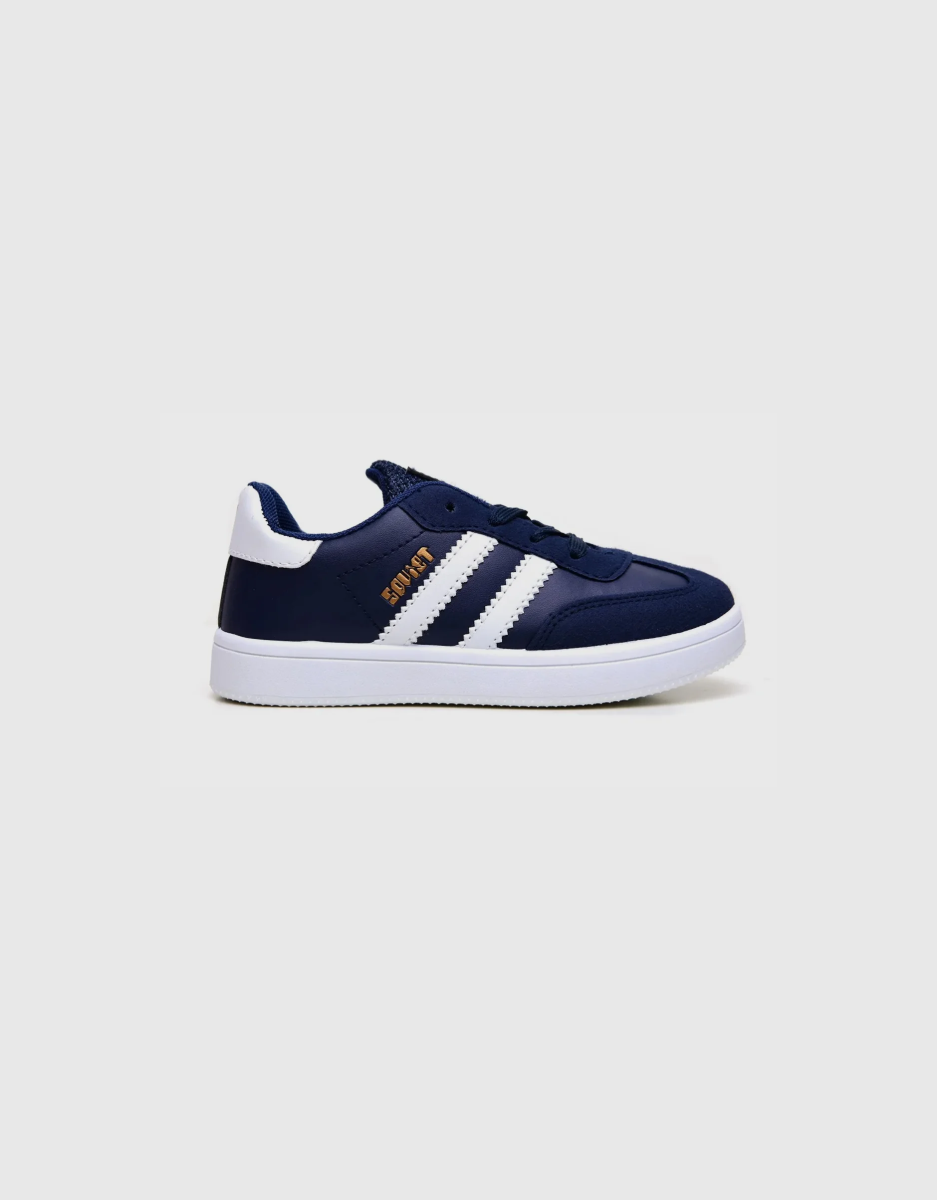 Isla Kids Sneaker in Navy/White