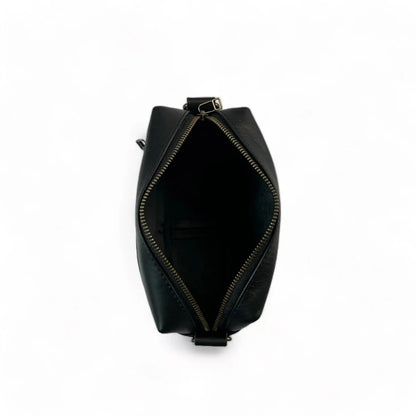 Lesedi Leather Black Mini Box Bag