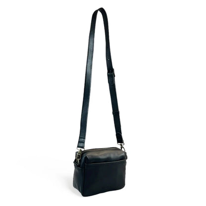 Lesedi Leather Black Mini Box Bag