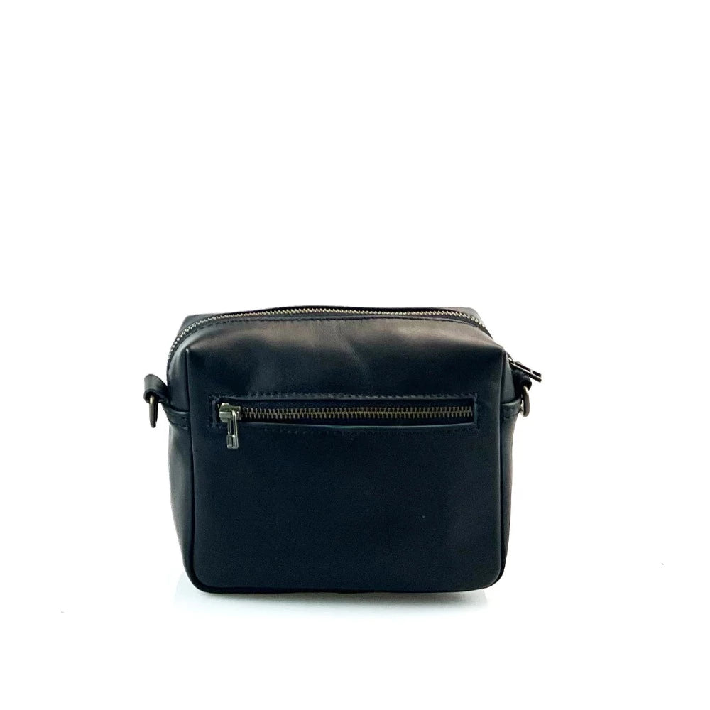 Lesedi Leather Black Mini Box Bag