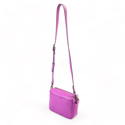 Lesedi Pebble Leather Purple Orchid Mini Box Bag