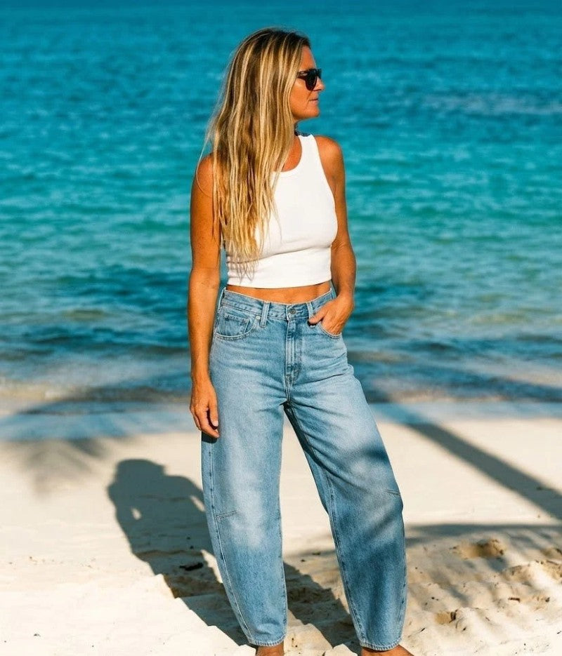 Cinch Barrel Jean in Let Love In