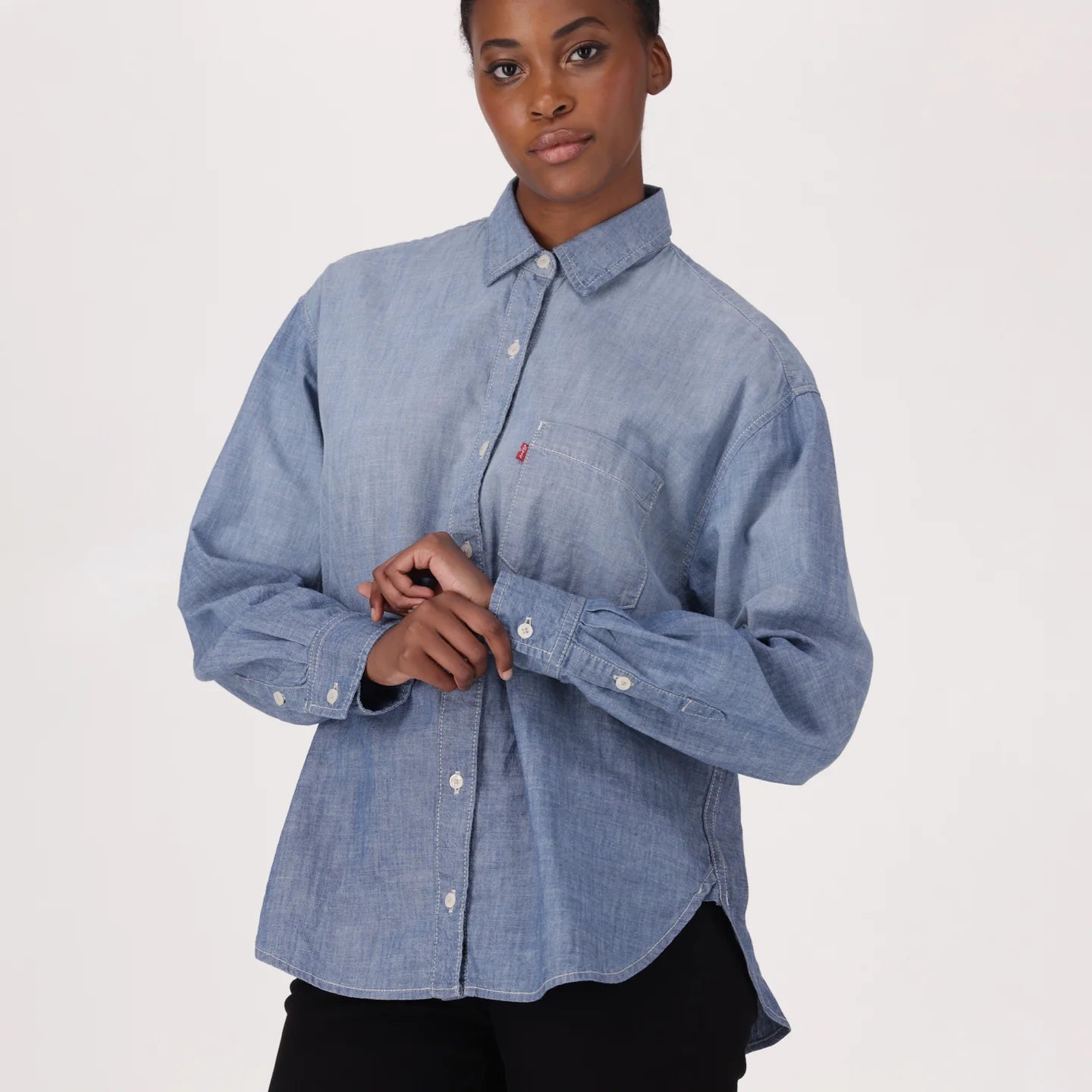 Harlie Boyfriend Shirt in Good Daze