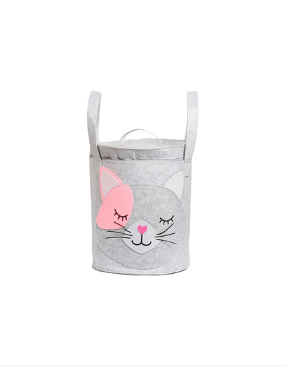 Kids Storage Basket in Cleo Cat