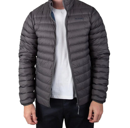 Regal Reversible Puffer in Gunmetal Grey/Legion Blue