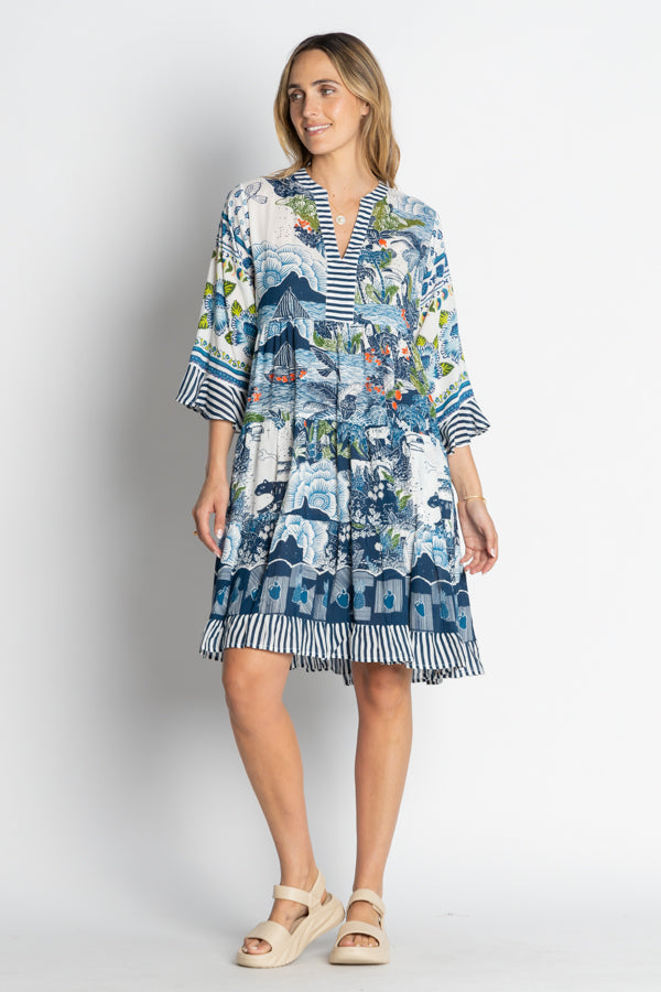 Dita Dress in Ocean
