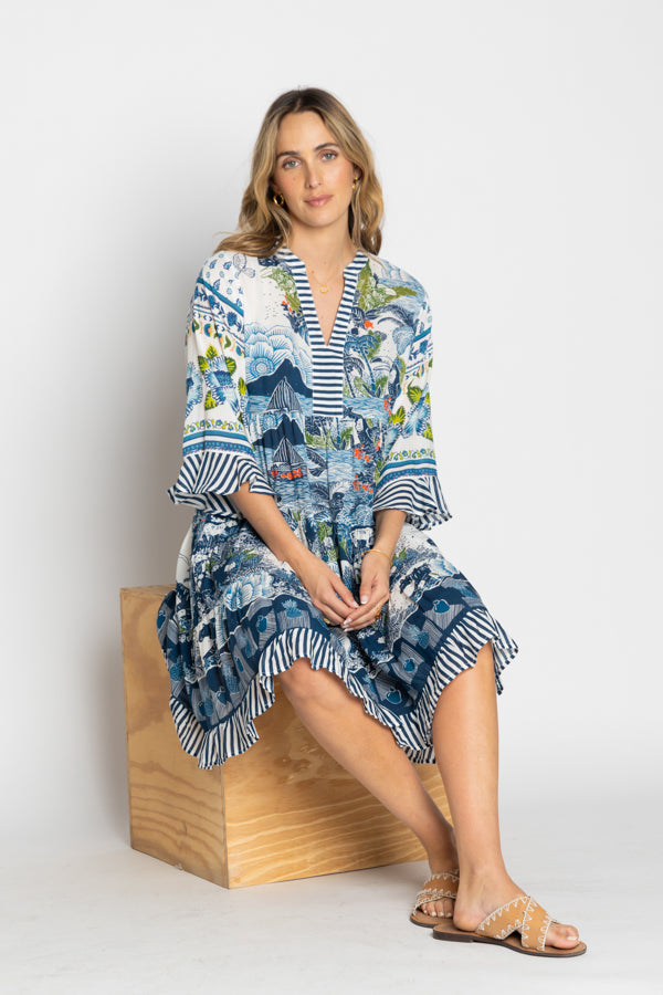 Dita Dress in Ocean