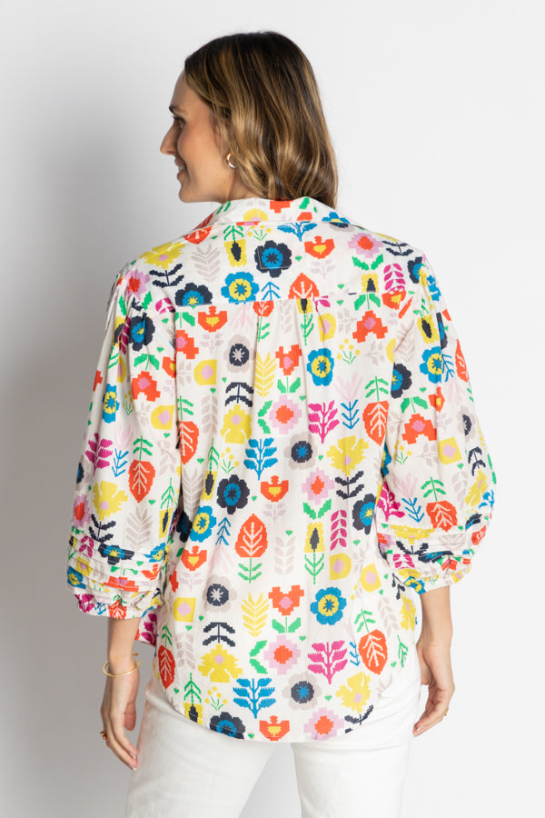 Kalina Cotton Shirt in White