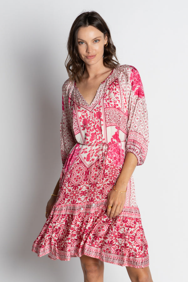 Sensiri Dress in Fuchsia