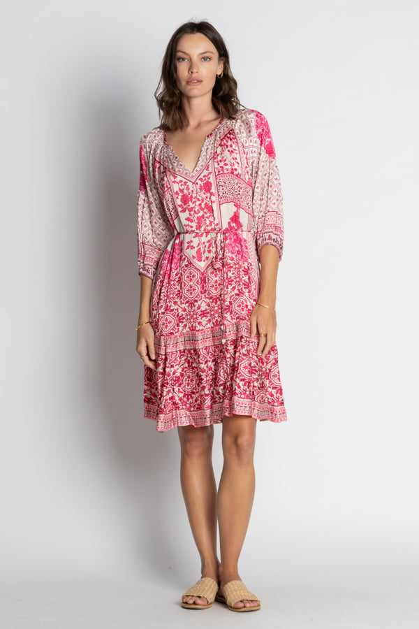 Sensiri Dress in Fuchsia