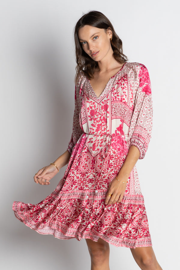 Sensiri Dress in Fuchsia