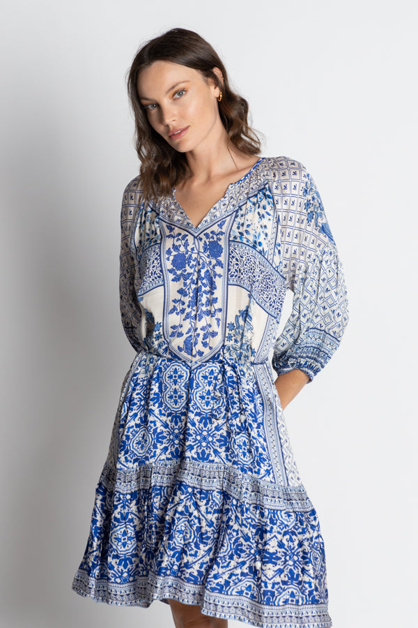 Sensiri Dress in Navy