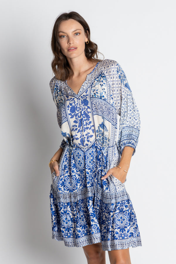 Sensiri Dress in Navy