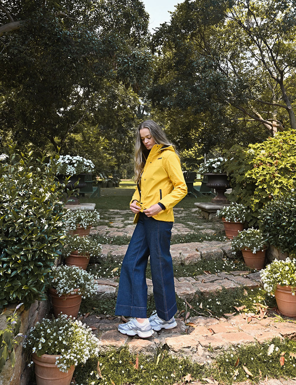 Málaga Rain Jacket in Yellow