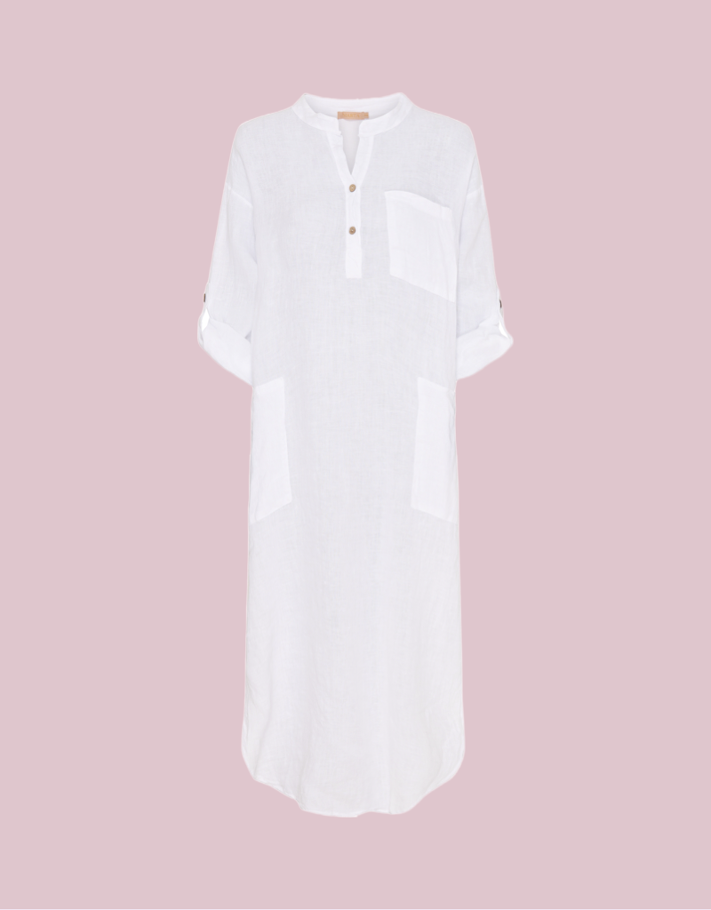 Linen Dress in White