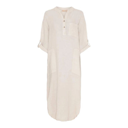 Linen Dress in Sabbia