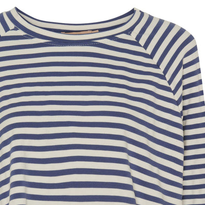 MDC Wilma Striped Blouse in Jean / White