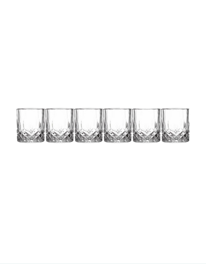 Set Of 6 Double Old Fashion Antrim Glasses